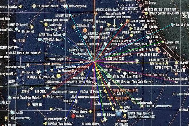 Star Trek Star Charts The Complete Atlas Of Star Trek